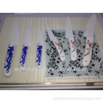 Ceramic knife with ceramic handles
